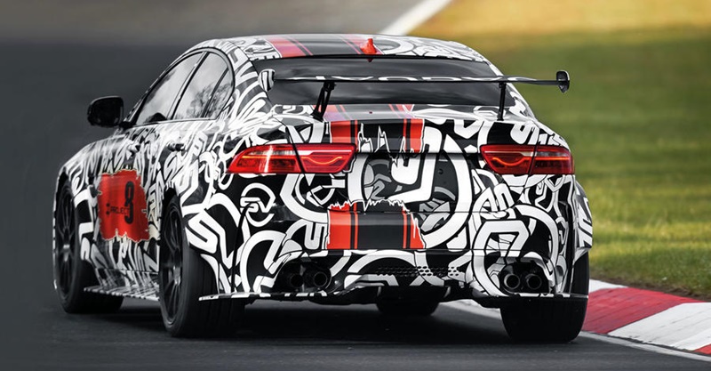 Jaguar XE SV Project 8 prototype testing Nurburgring